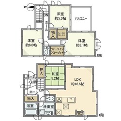 中央戸建の物件間取画像